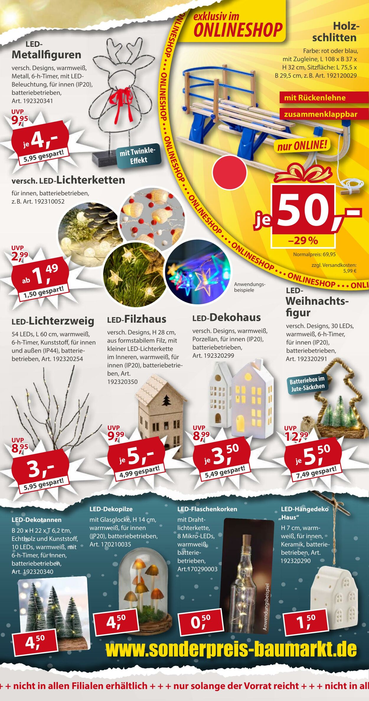 Prospekt Sonderpreis Baumarkt 29.11.2025 - 13.12.2025