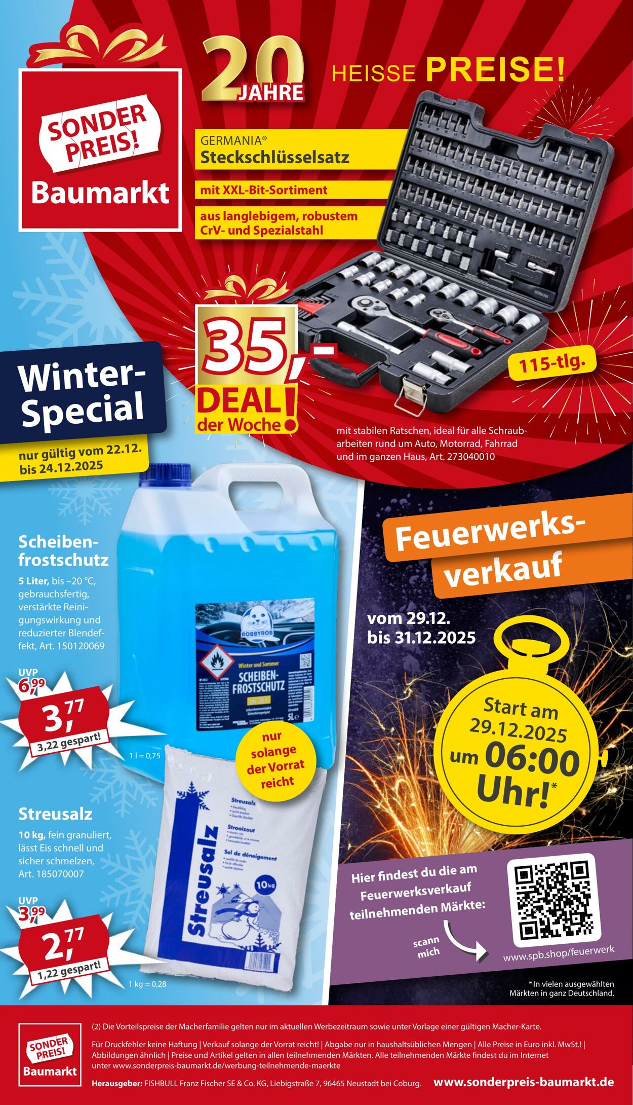 Prospekt Sonderpreis Baumarkt 06.12.2025 - 25.12.2025