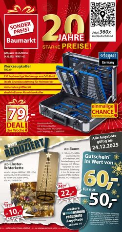 Prospekt Sonderpreis Baumarkt 06.12.2025 - 25.12.2025