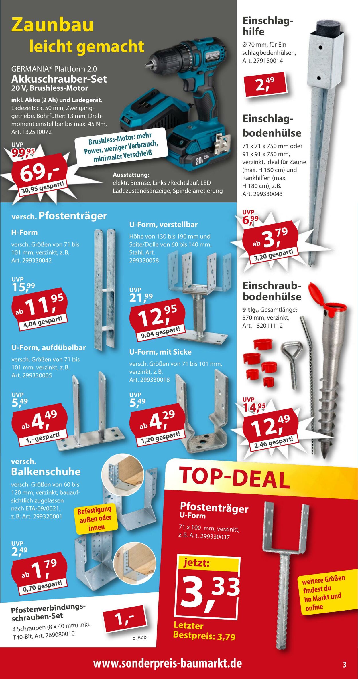 Prospekt Sonderpreis Baumarkt 21.02.2026 - 07.03.2026