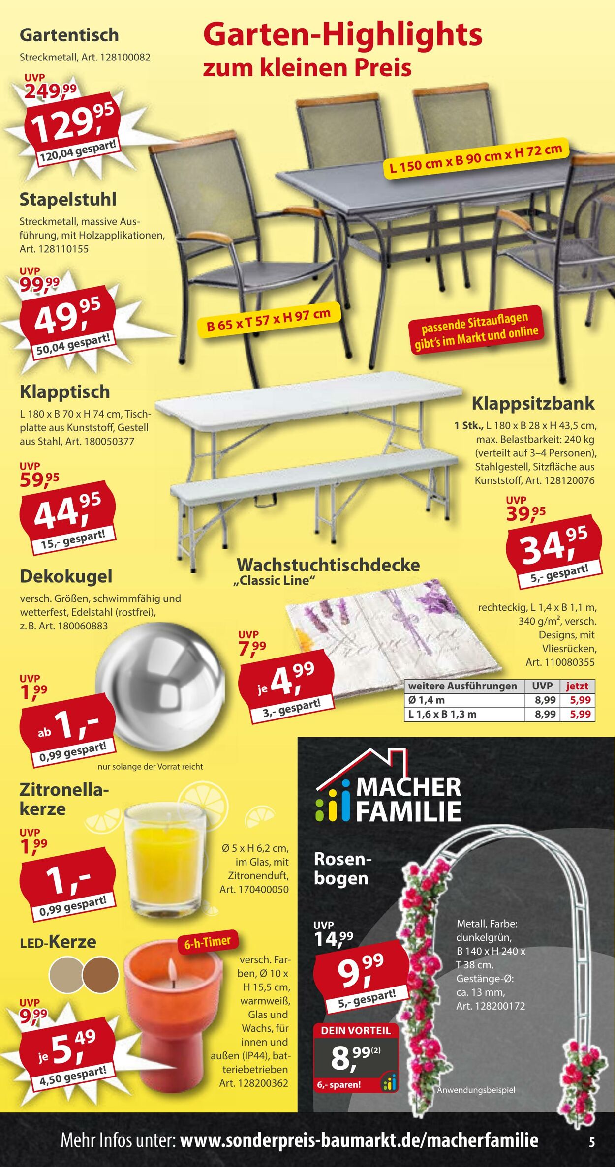Prospekt Sonderpreis Baumarkt 04.04.2026 - 18.04.2026