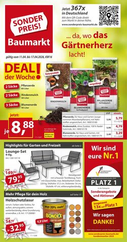 Prospekt Sonderpreis Baumarkt 30.05.2026 - 13.06.2026