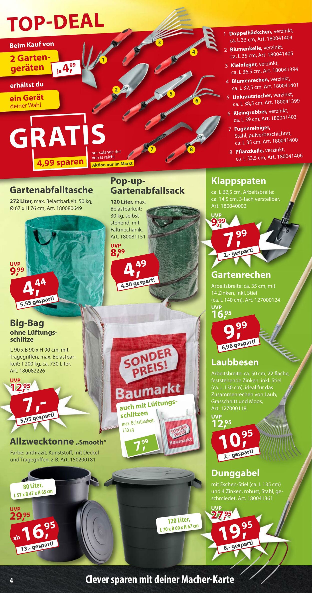 Prospekt Sonderpreis Baumarkt 25.04.2026 - 09.05.2026