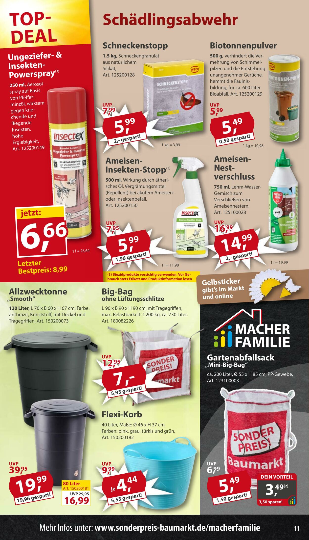 Prospekt Sonderpreis Baumarkt 27.06.2026 - 11.07.2026