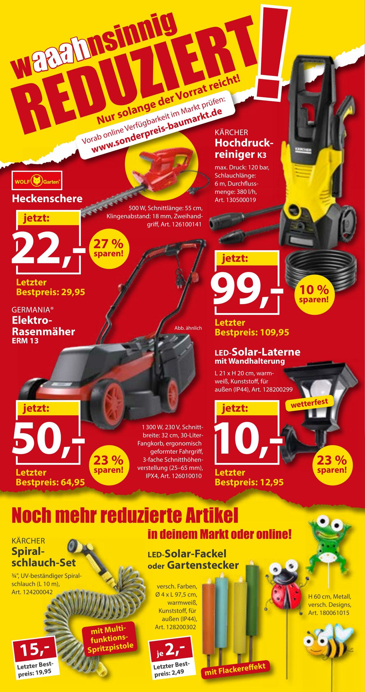 Prospekt Sonderpreis Baumarkt 11.07.2026 - 25.07.2026