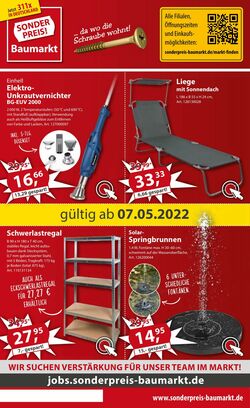 Katalog Sonderpreis Baumarkt 07.05.2022-13.05.2022