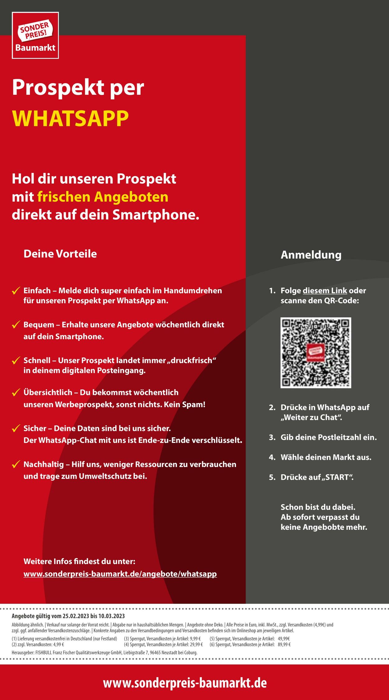 Prospekt Sonderpreis Baumarkt 25.02.2023 - 10.03.2023