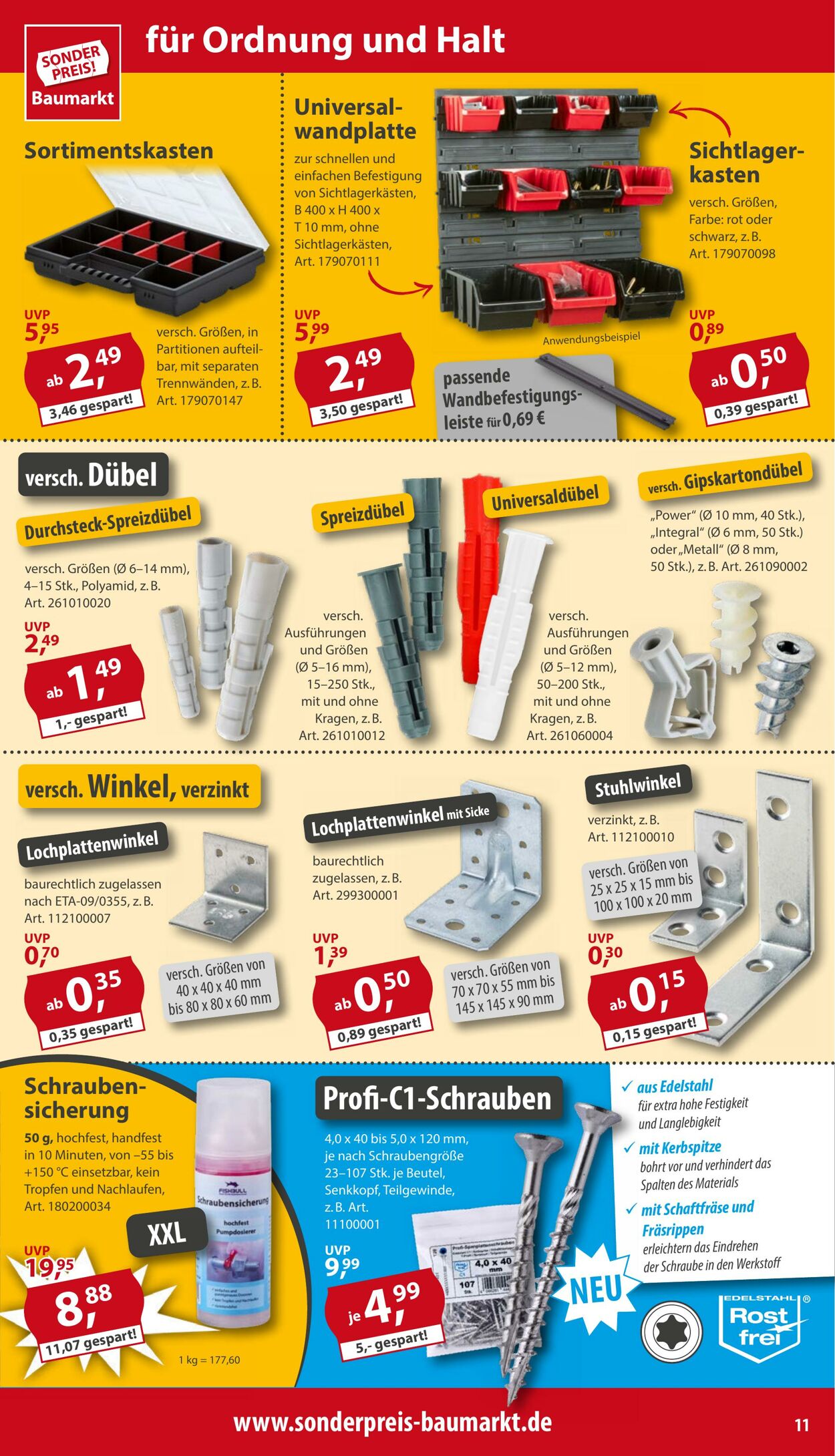 Prospekt Sonderpreis Baumarkt 28.12.2024 - 03.01.2025