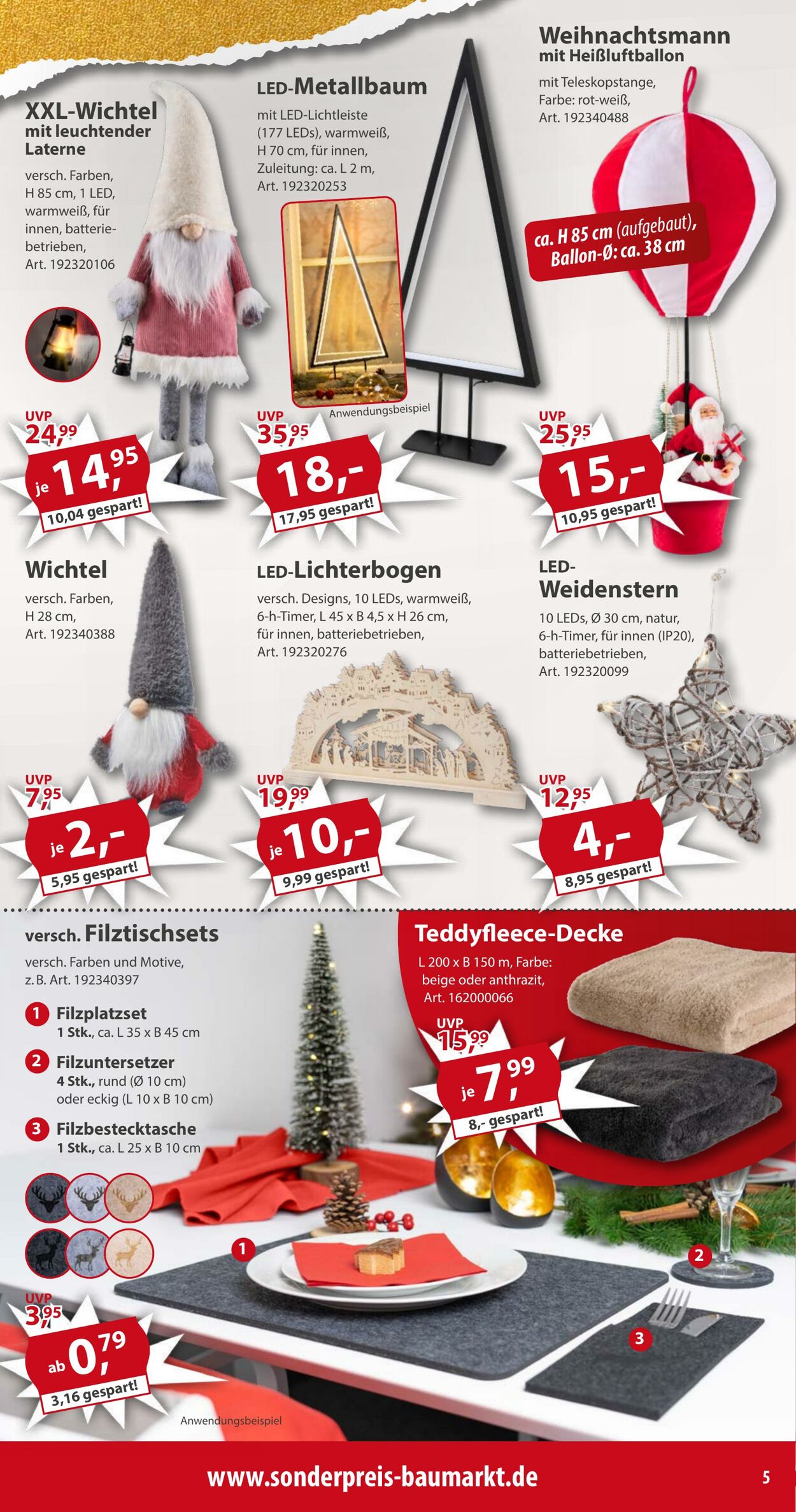 Prospekt Sonderpreis Baumarkt 07.12.2024 - 14.12.2024