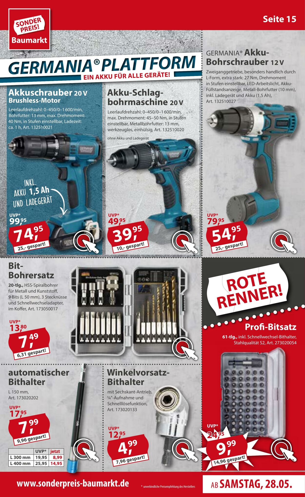 Prospekt Sonderpreis Baumarkt 28.05.2022 - 03.06.2022