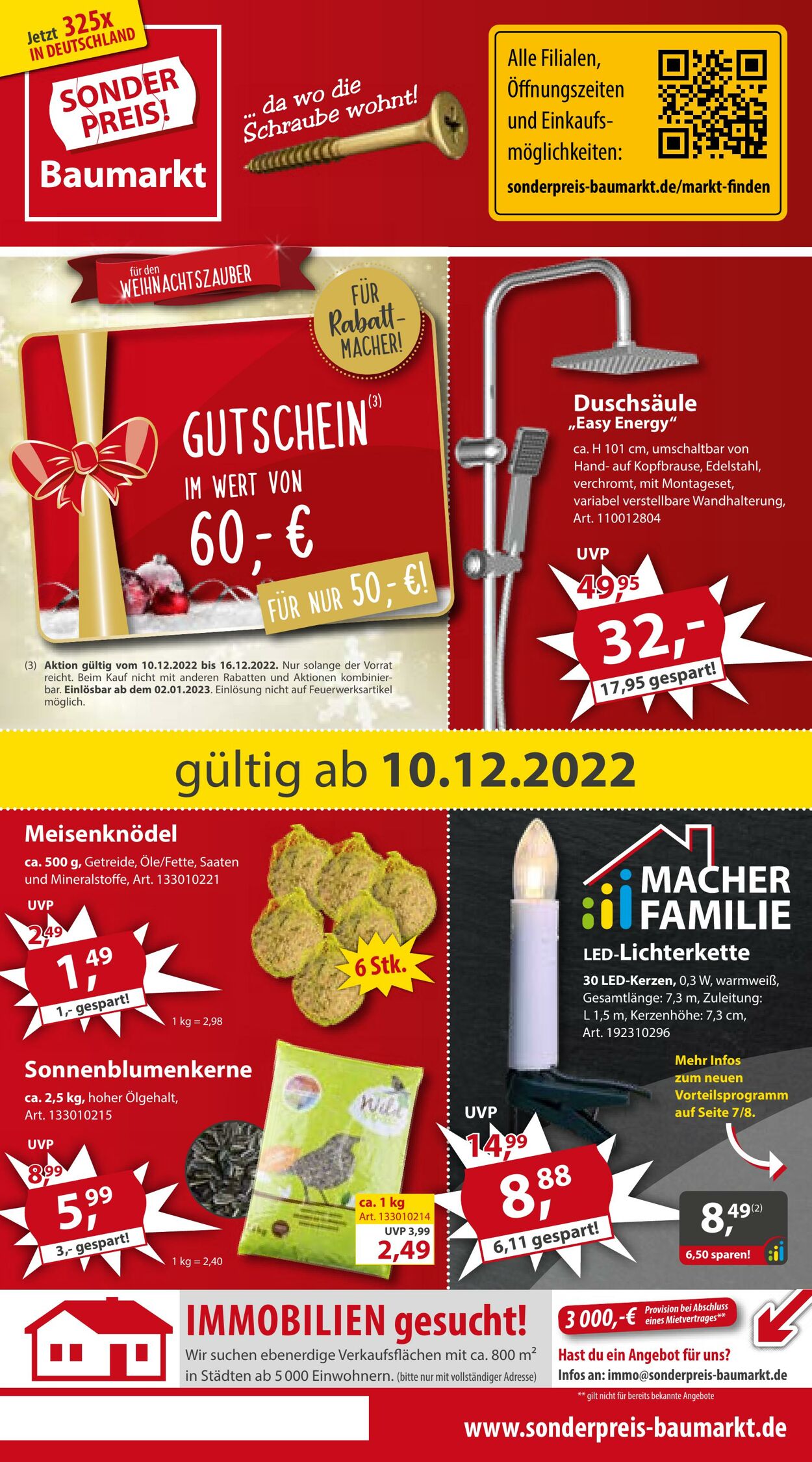 Prospekt Sonderpreis Baumarkt 10.12.2022 - 16.12.2022