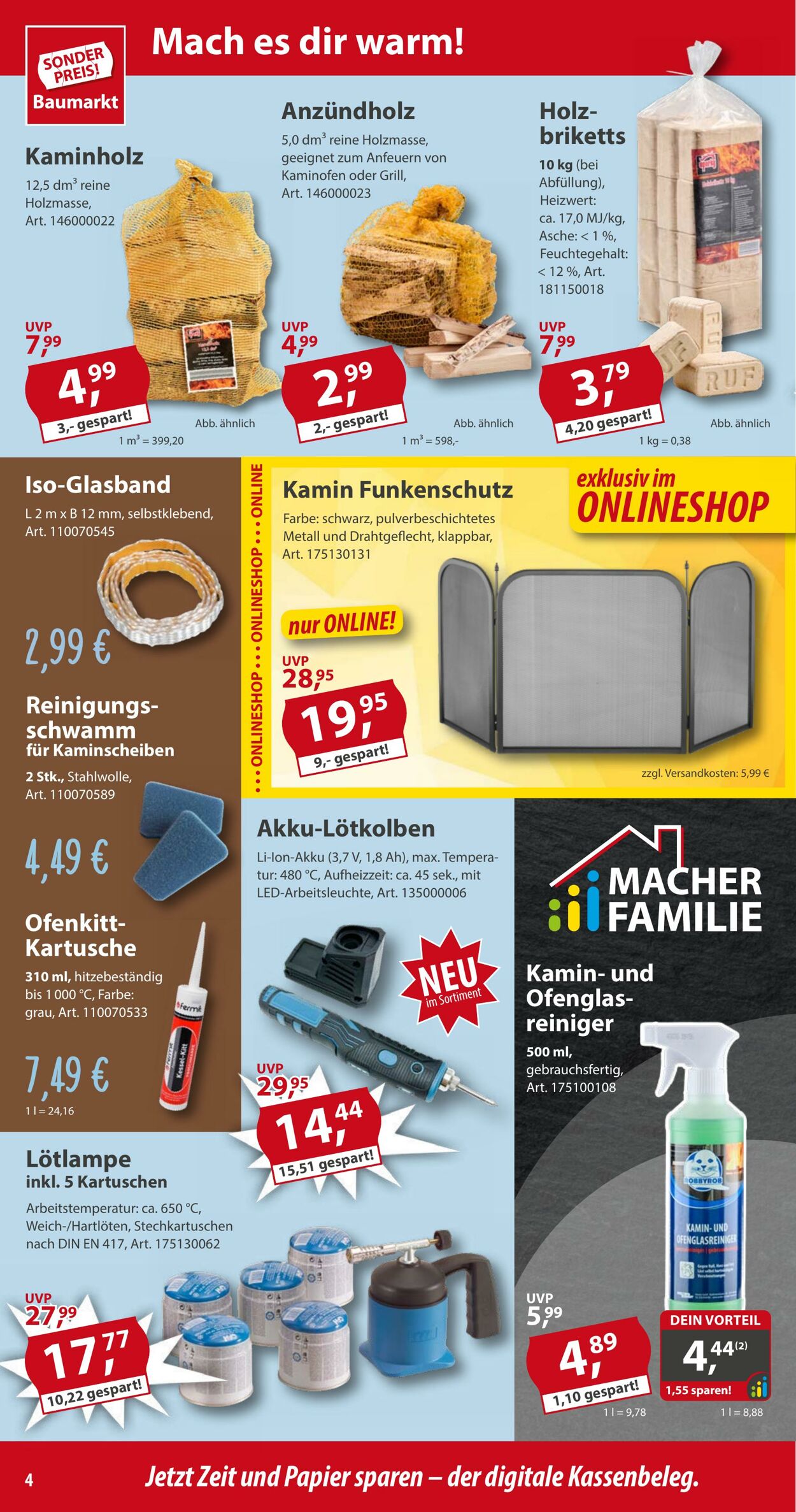 Prospekt Sonderpreis Baumarkt 18.01.2025 - 24.01.2025