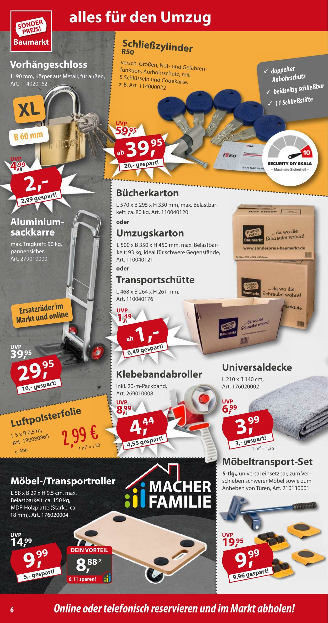 Prospekt Sonderpreis Baumarkt 18.01.2025 - 24.01.2025