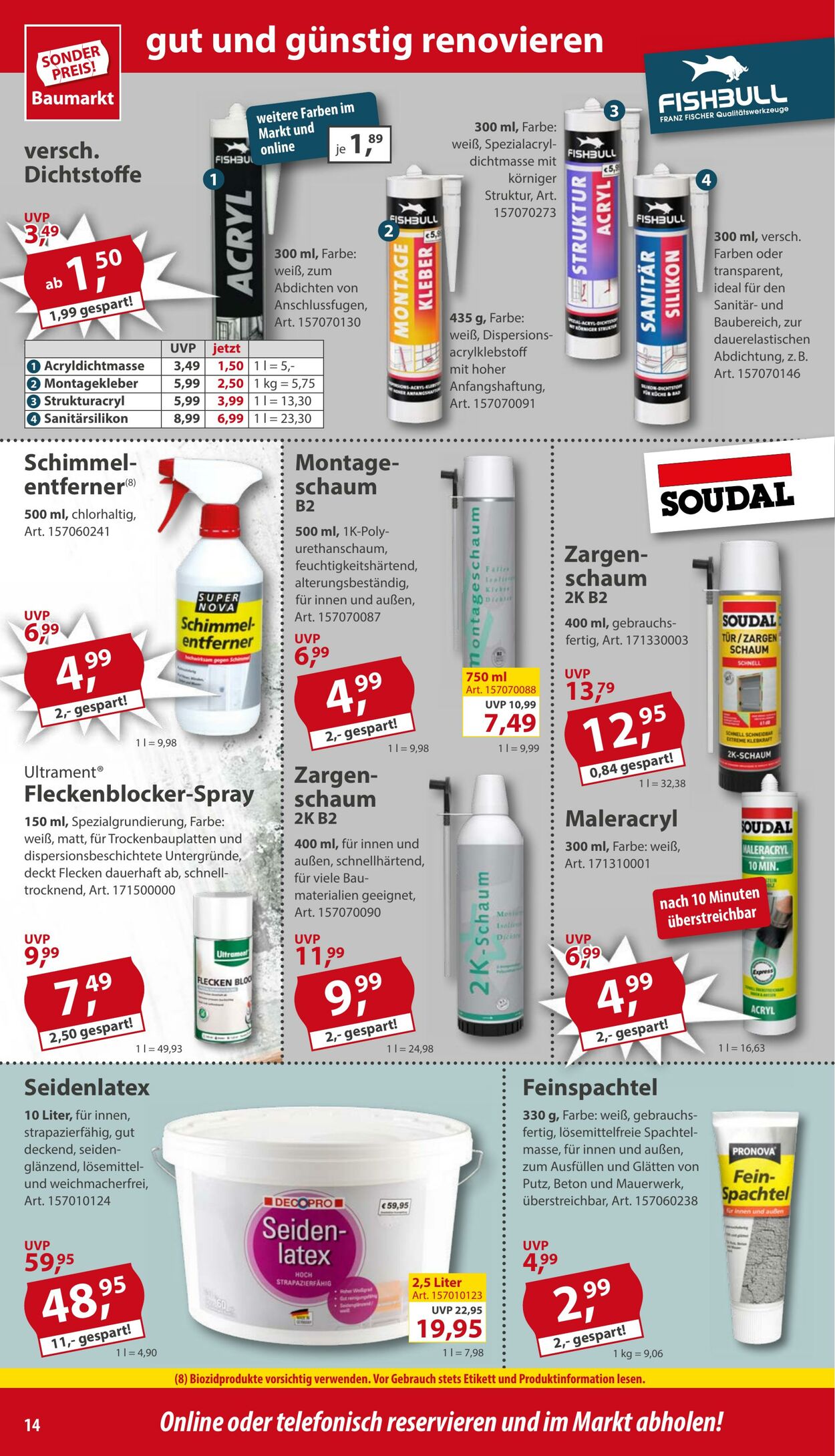 Prospekt Sonderpreis Baumarkt 18.01.2025 - 24.01.2025