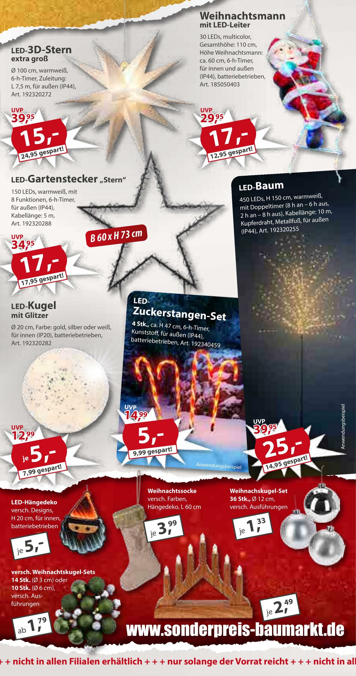 Prospekt Sonderpreis Baumarkt 07.12.2024 - 14.12.2024