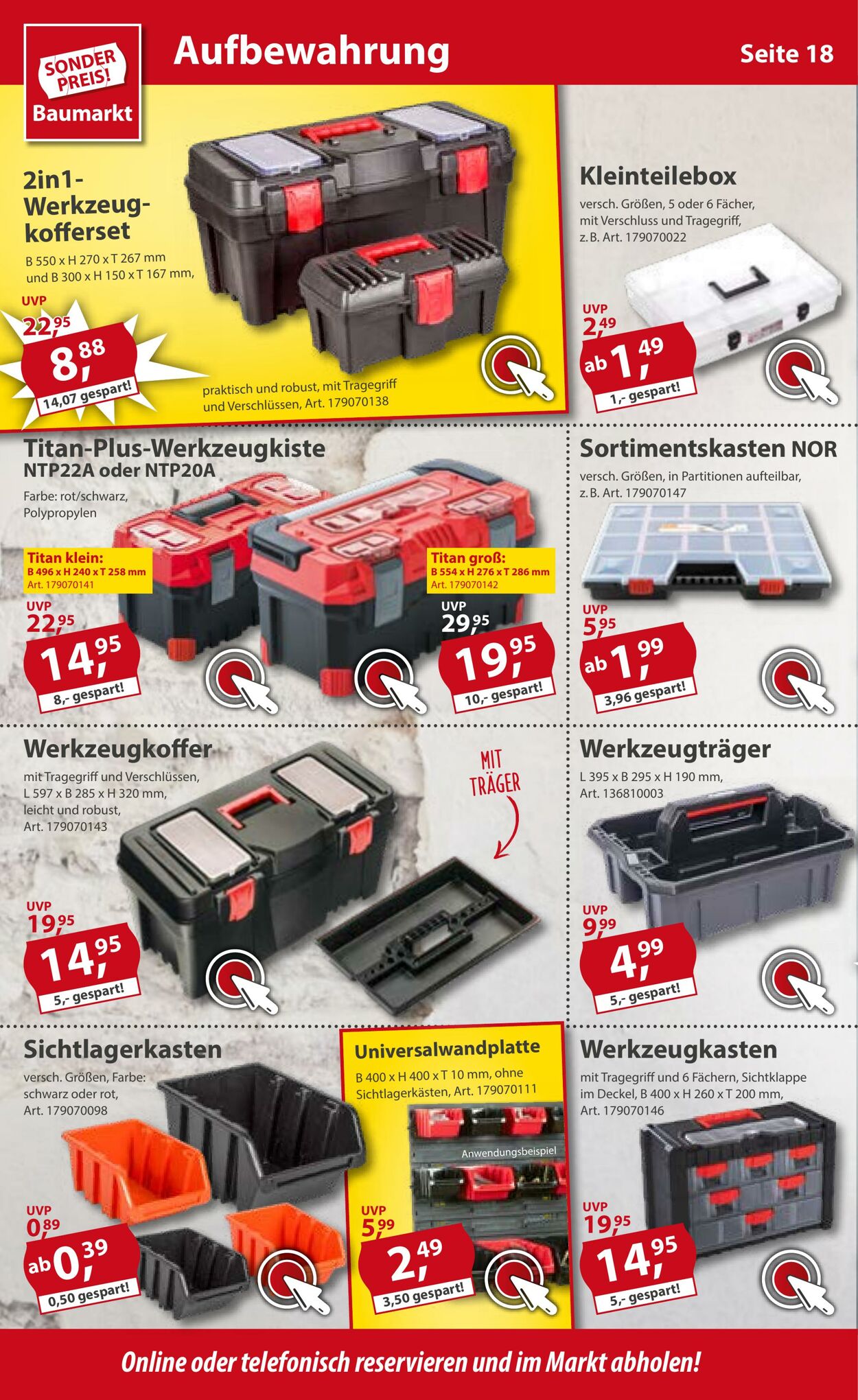 Prospekt Sonderpreis Baumarkt 23.07.2022 - 29.07.2022