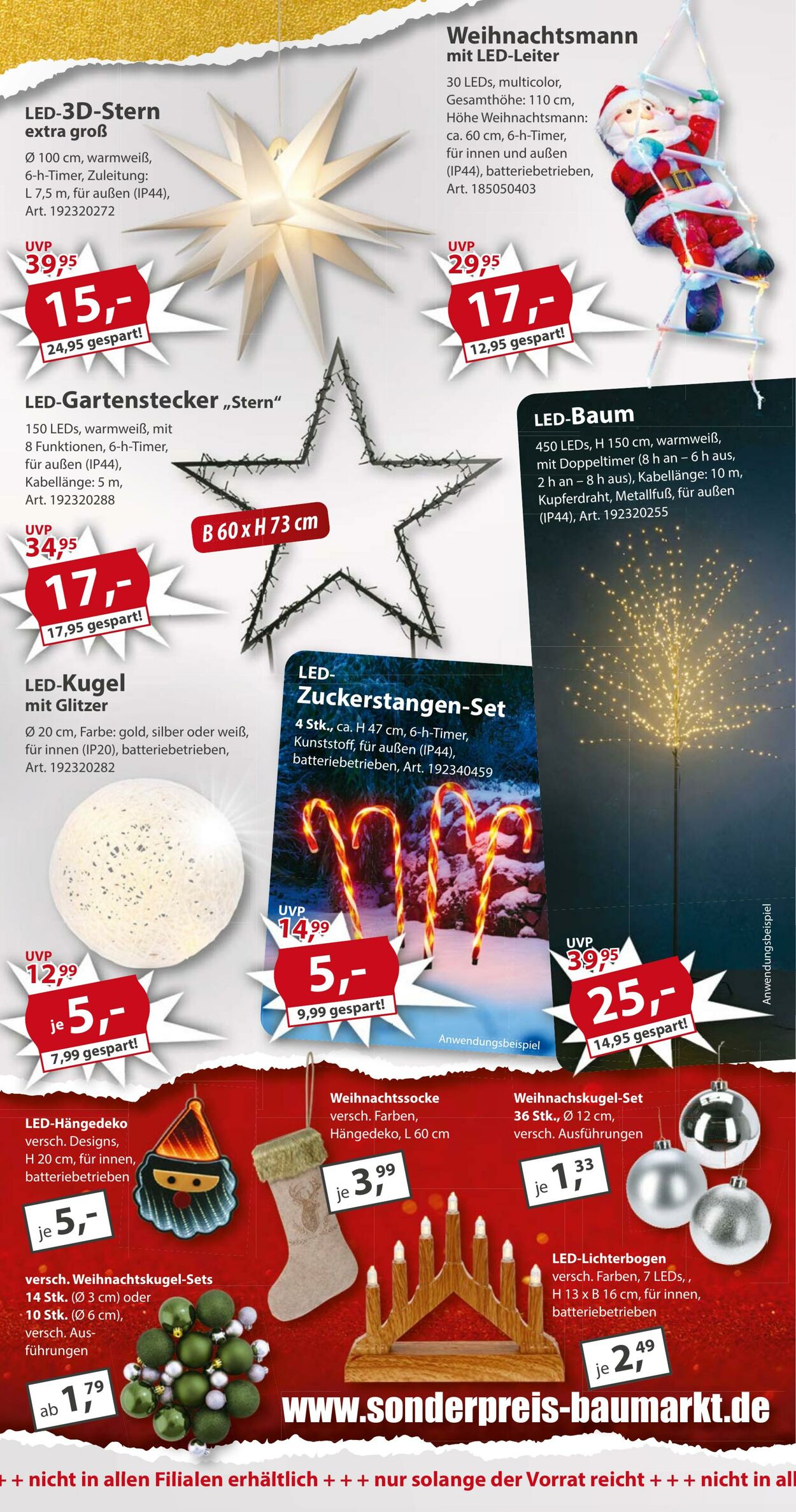 Prospekt Sonderpreis Baumarkt 07.12.2024 - 14.12.2024