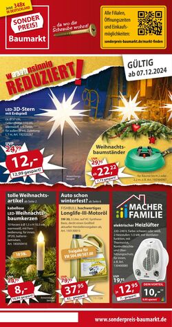 Prospekt Sonderpreis Baumarkt 14.12.2024 - 21.12.2024