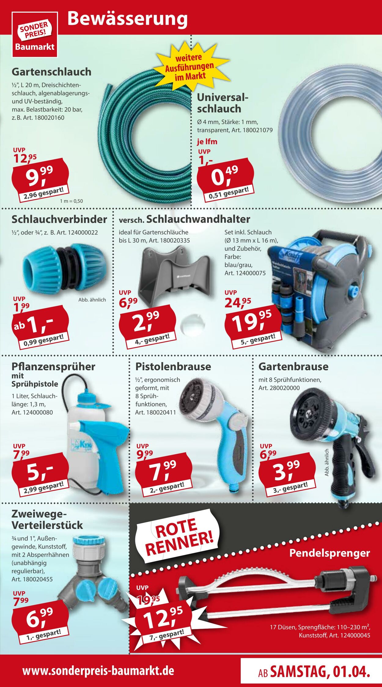 Prospekt Sonderpreis Baumarkt 01.04.2023 - 07.04.2023