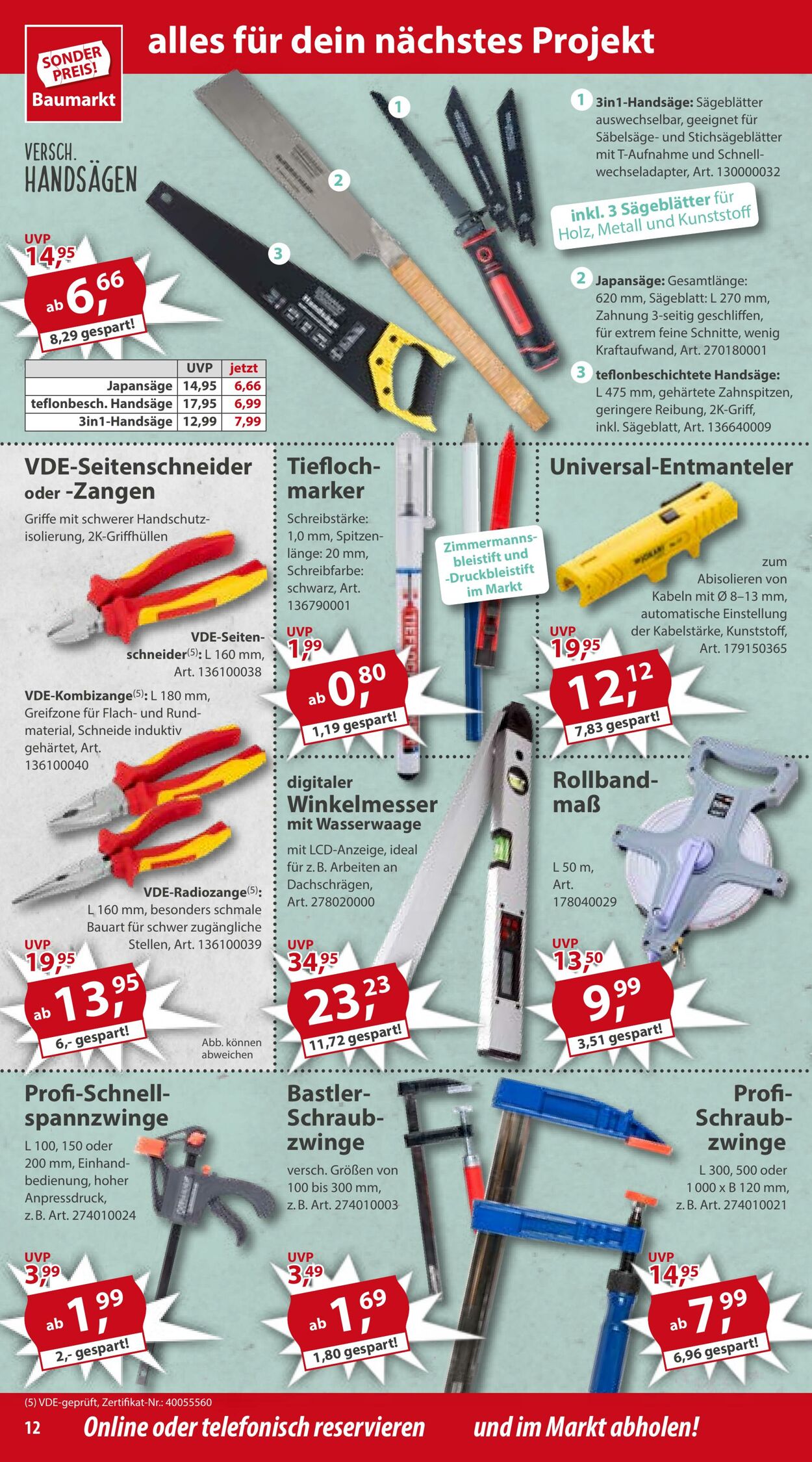 Prospekt Sonderpreis Baumarkt 03.08.2024 - 17.08.2024