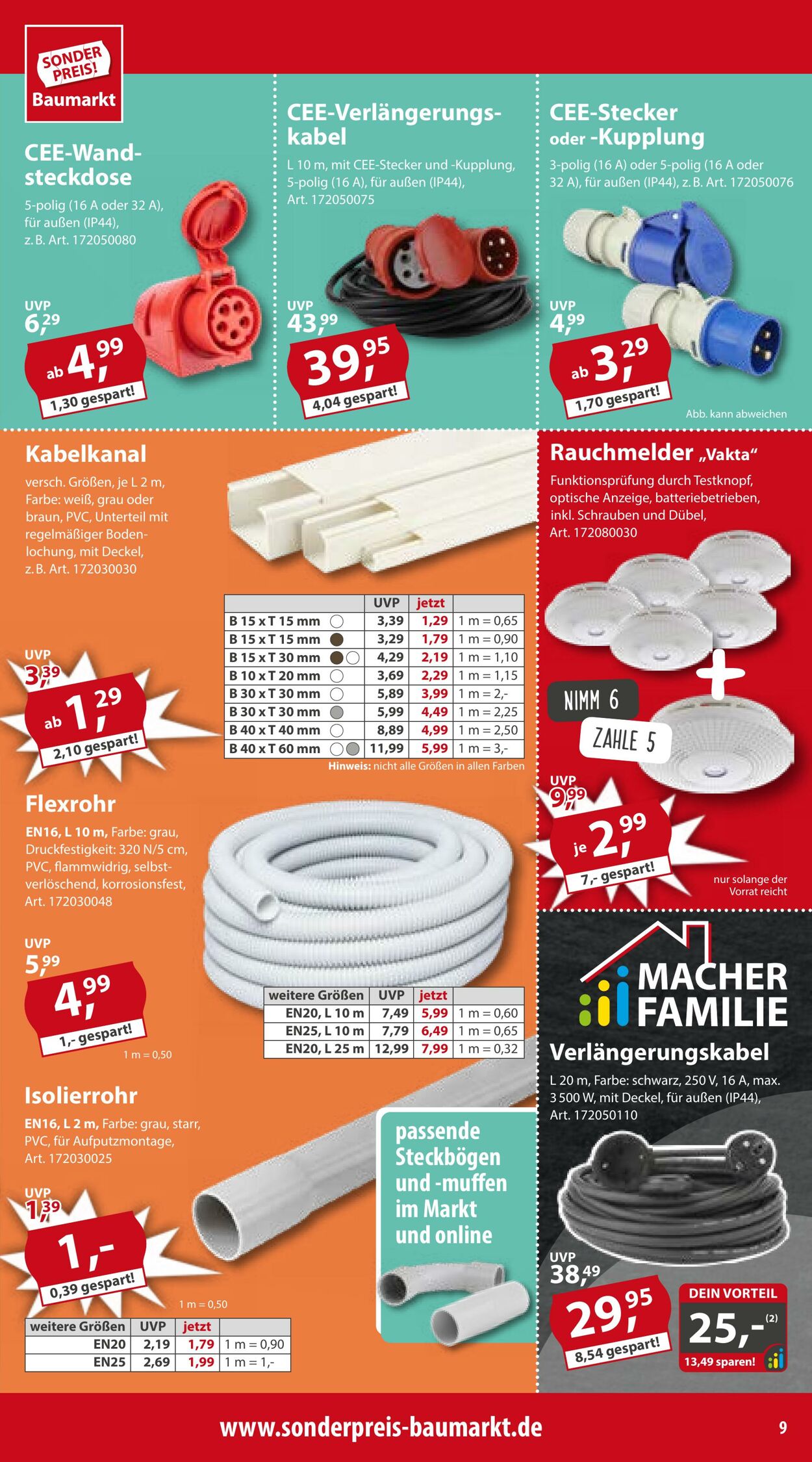 Prospekt Sonderpreis Baumarkt 03.08.2024 - 17.08.2024