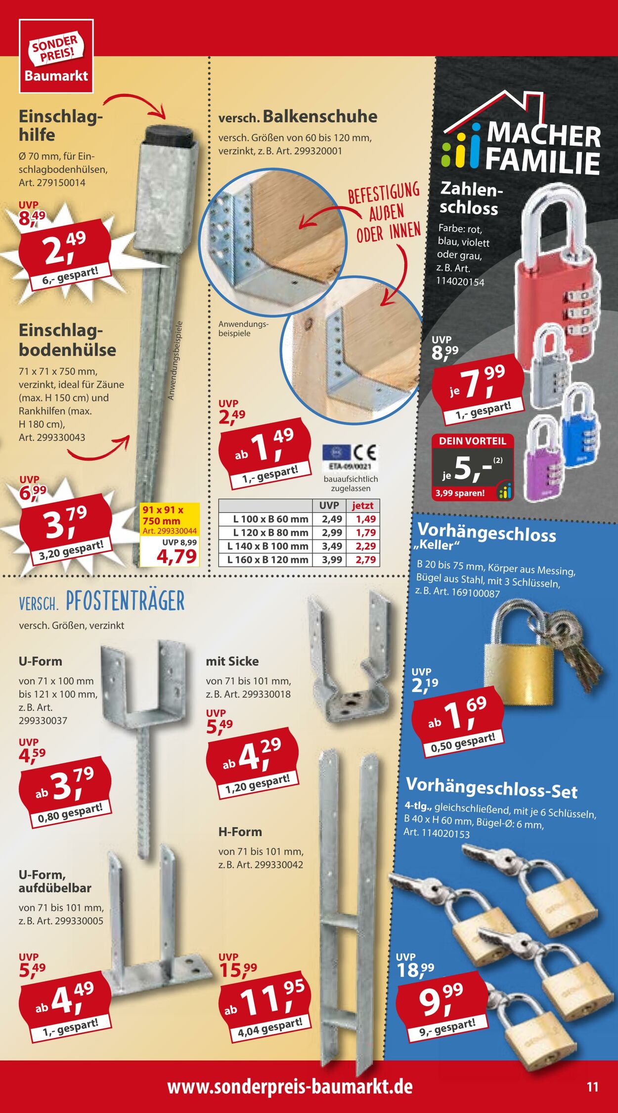 Prospekt Sonderpreis Baumarkt 03.08.2024 - 17.08.2024