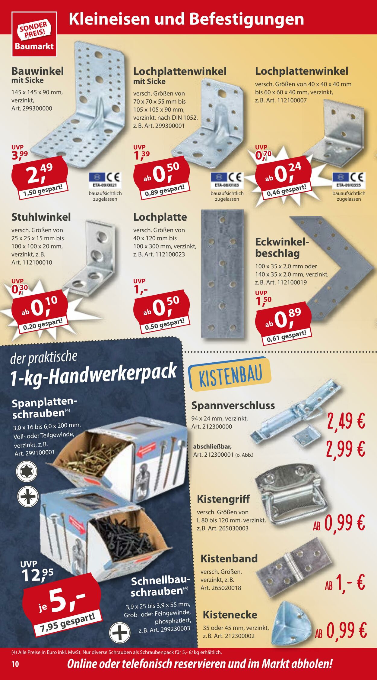 Prospekt Sonderpreis Baumarkt 03.08.2024 - 17.08.2024