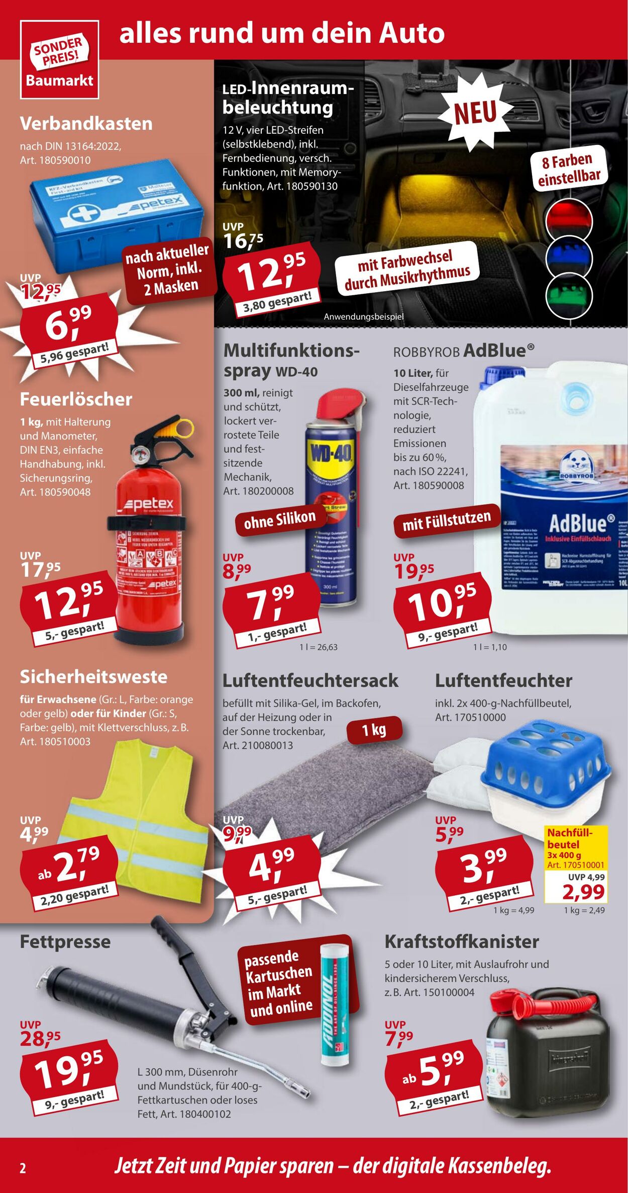 Prospekt Sonderpreis Baumarkt 04.01.2025 - 10.01.2025