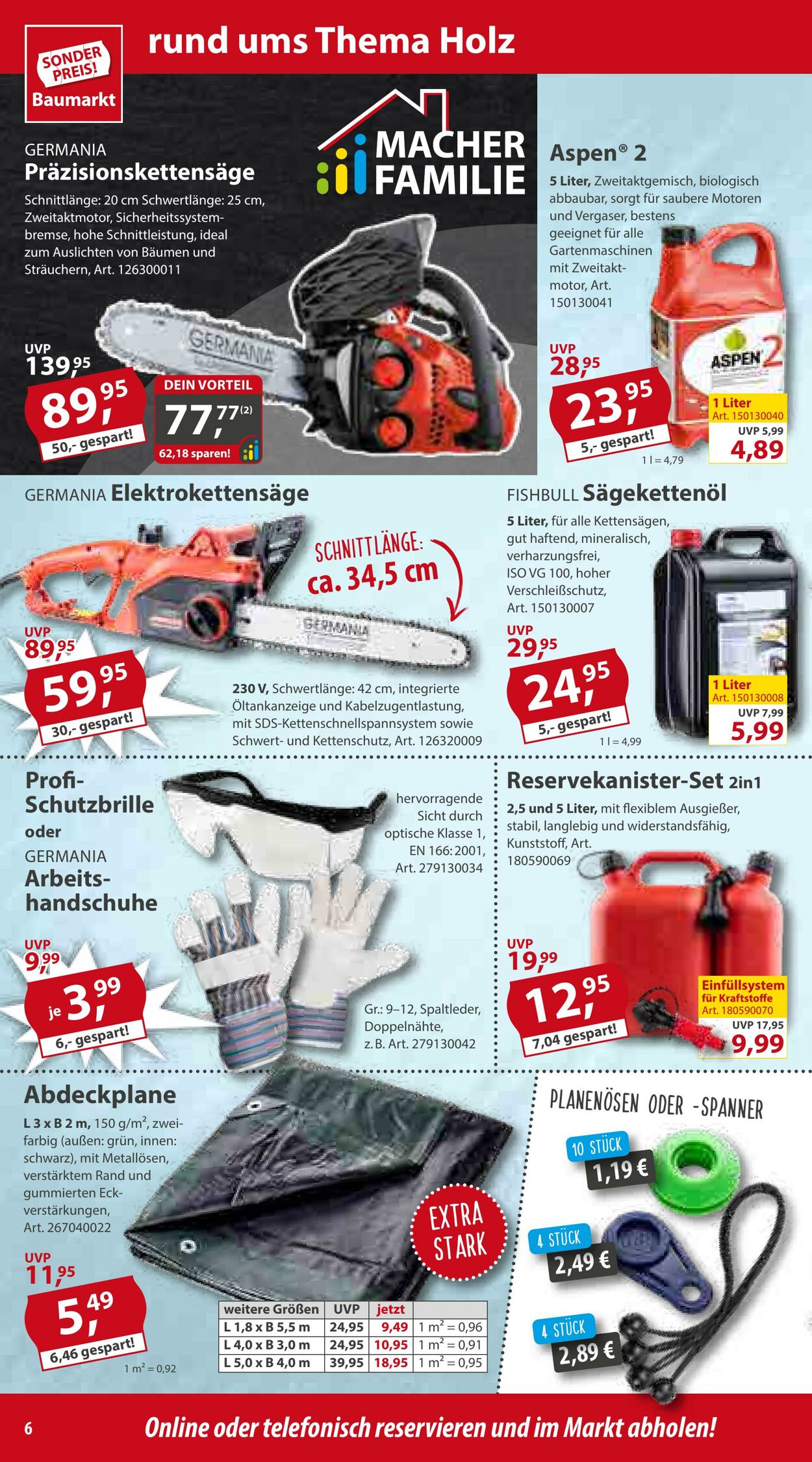 Prospekt Sonderpreis Baumarkt 17.08.2024 - 24.08.2024