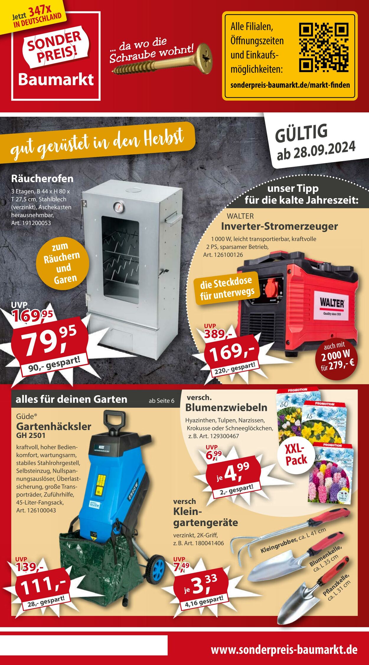 Prospekt Sonderpreis Baumarkt 23.09.2024 - 28.09.2024