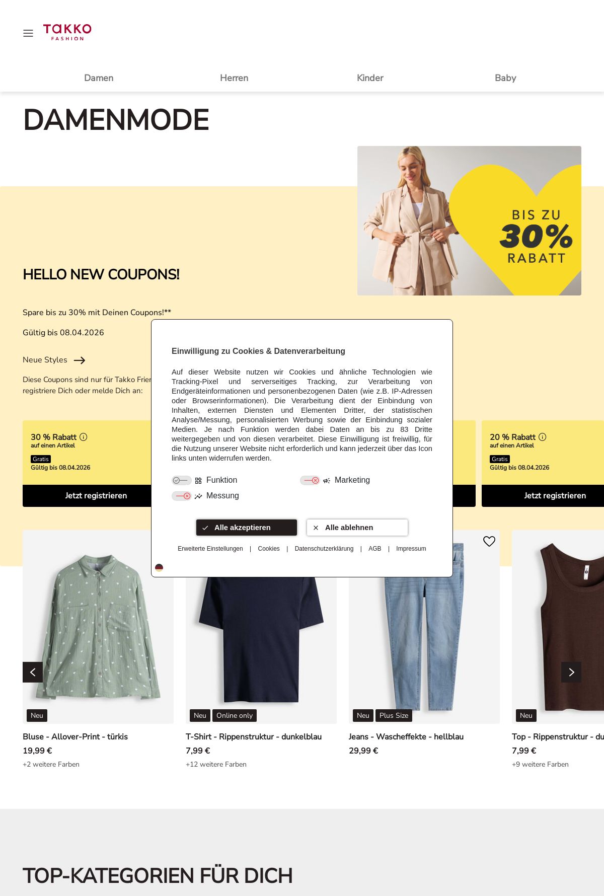 Prospekt Takko Fashion 30.03.2026 - 05.04.2026