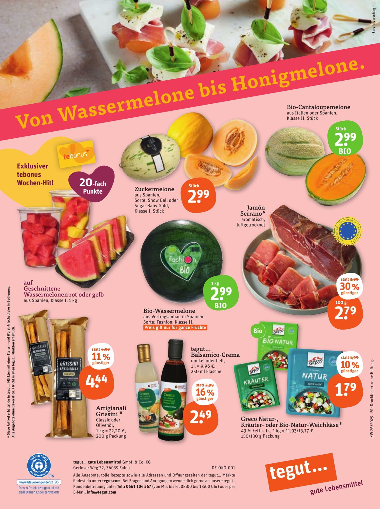 Prospekt Tegut 09.06.2025 - 15.06.2025