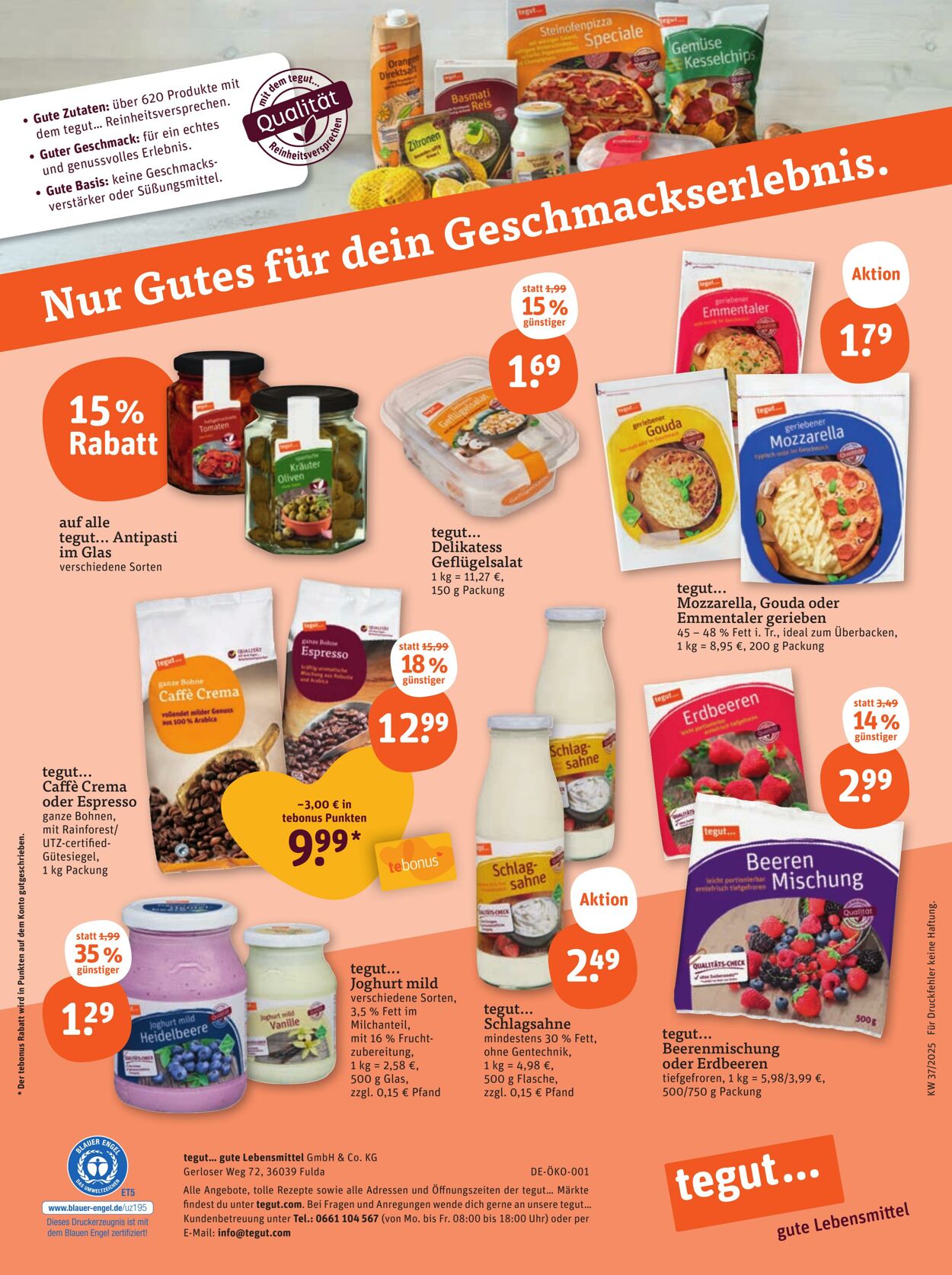 Prospekt Tegut 08.09.2025 - 14.09.2025