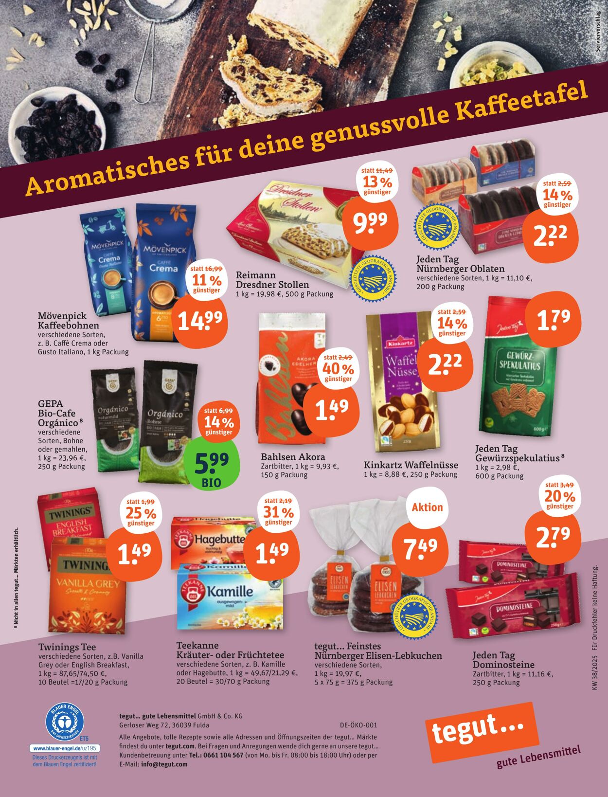 Prospekt Tegut 08.09.2025 - 14.09.2025