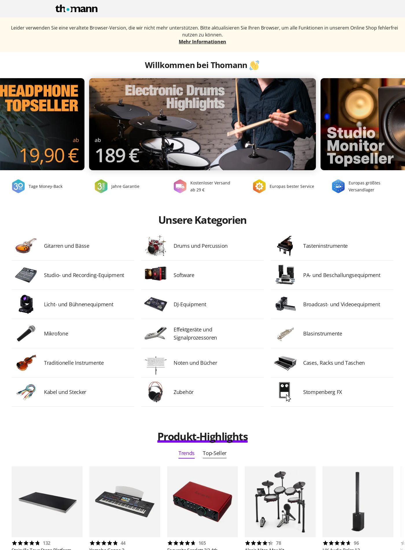 Prospekt Thomann 11.08.2025 - 20.08.2025