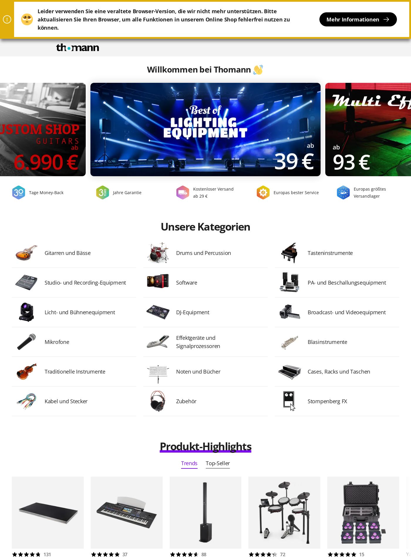 Prospekt Thomann 02.06.2025 - 11.06.2025