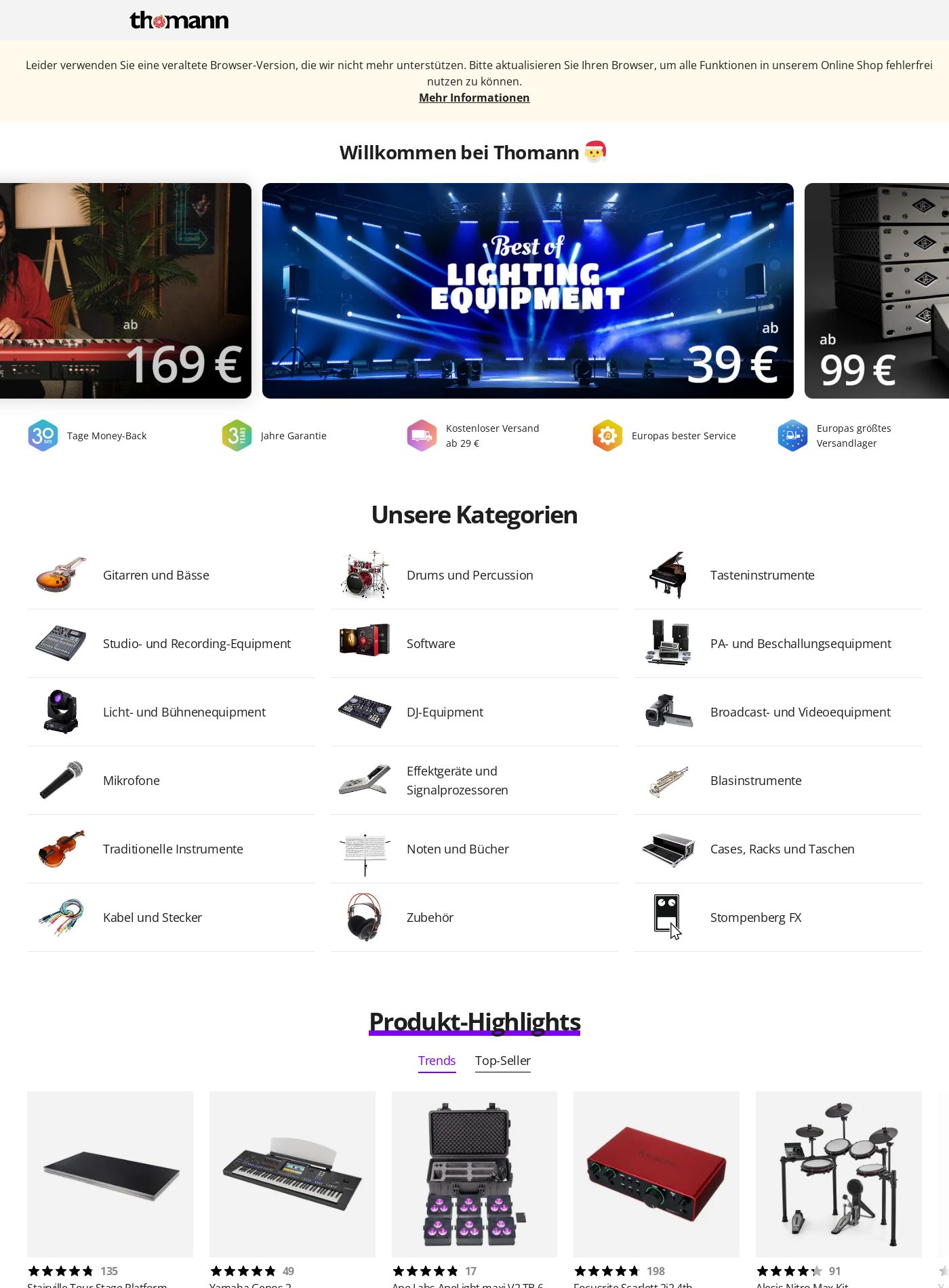 Prospekt Thomann 08.12.2025 - 17.12.2025