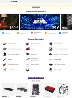Prospekt Thomann 22.12.2025 - 31.12.2025