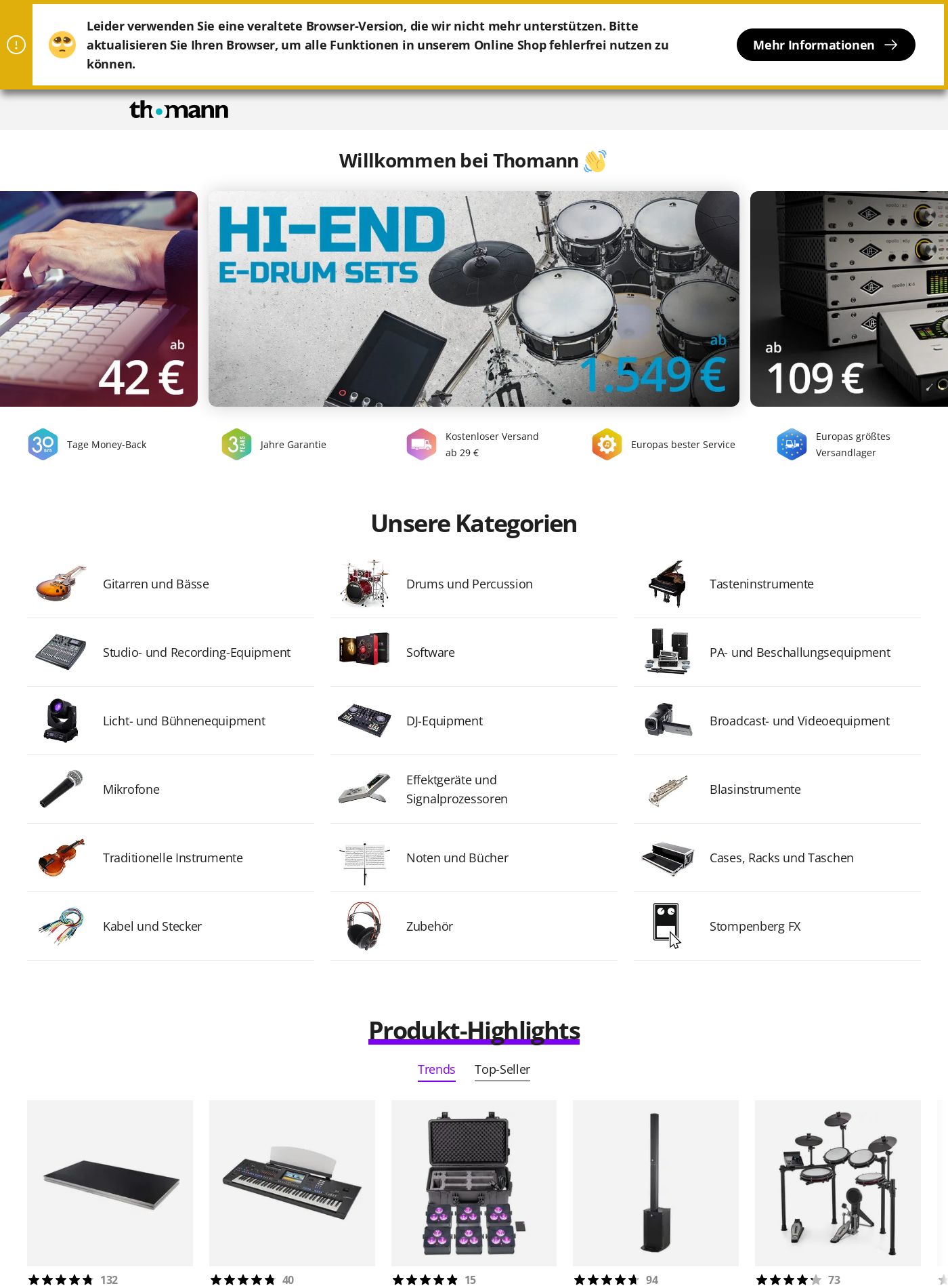 Prospekt Thomann 30.06.2025 - 09.07.2025