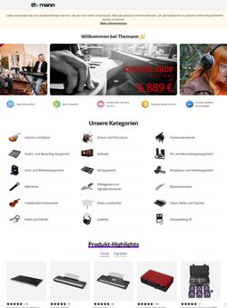 Prospekt Thomann 22.12.2025 - 31.12.2025