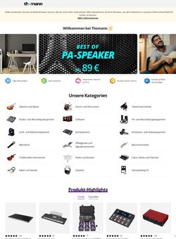 Prospekt Thomann 22.12.2025 - 31.12.2025