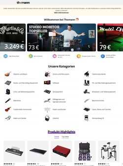 Prospekt Thomann 22.12.2025 - 31.12.2025