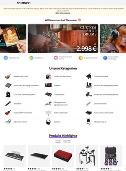 Prospekt Thomann 22.12.2025 - 31.12.2025