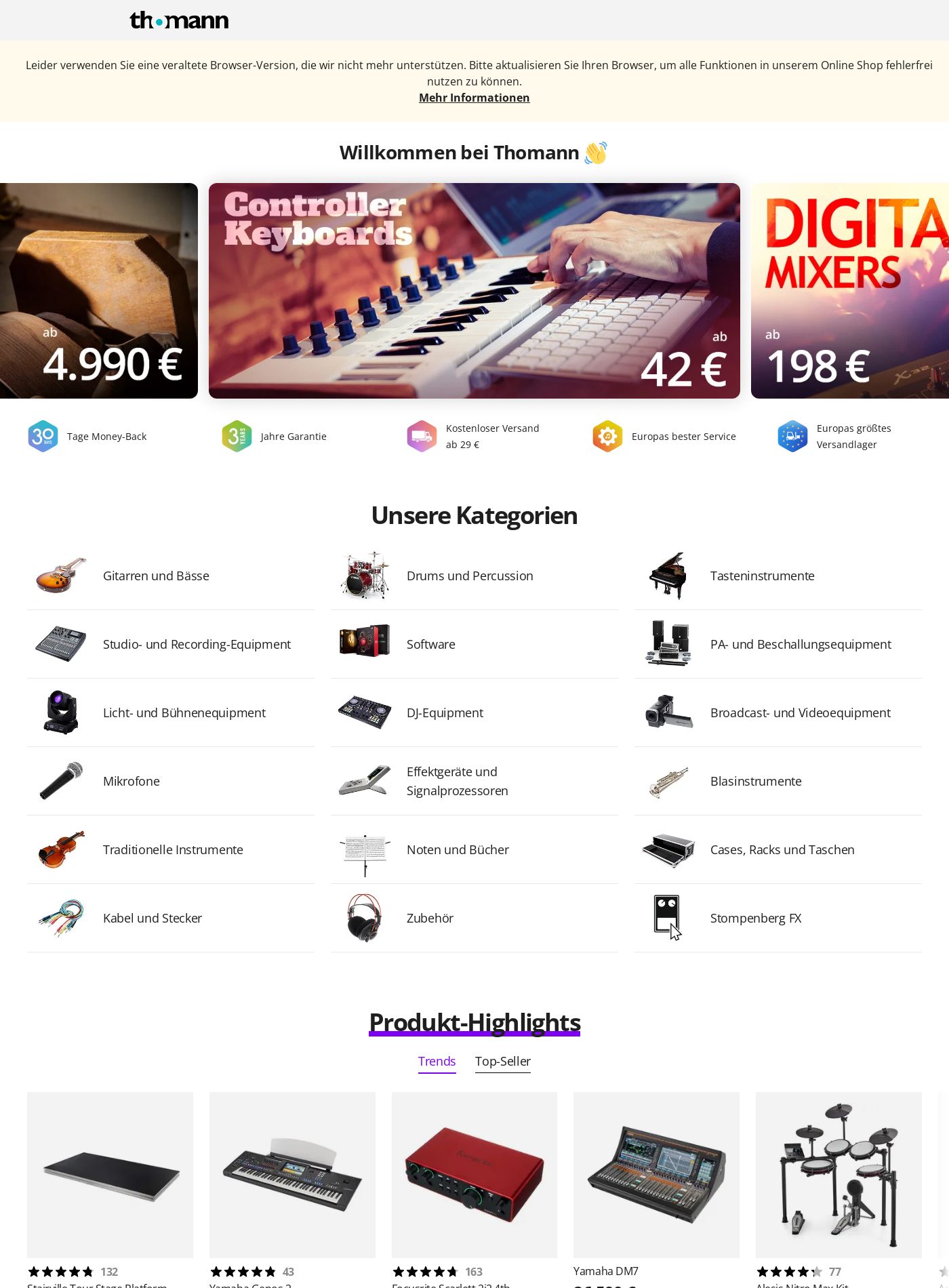 Prospekt Thomann 28.07.2025 - 06.08.2025