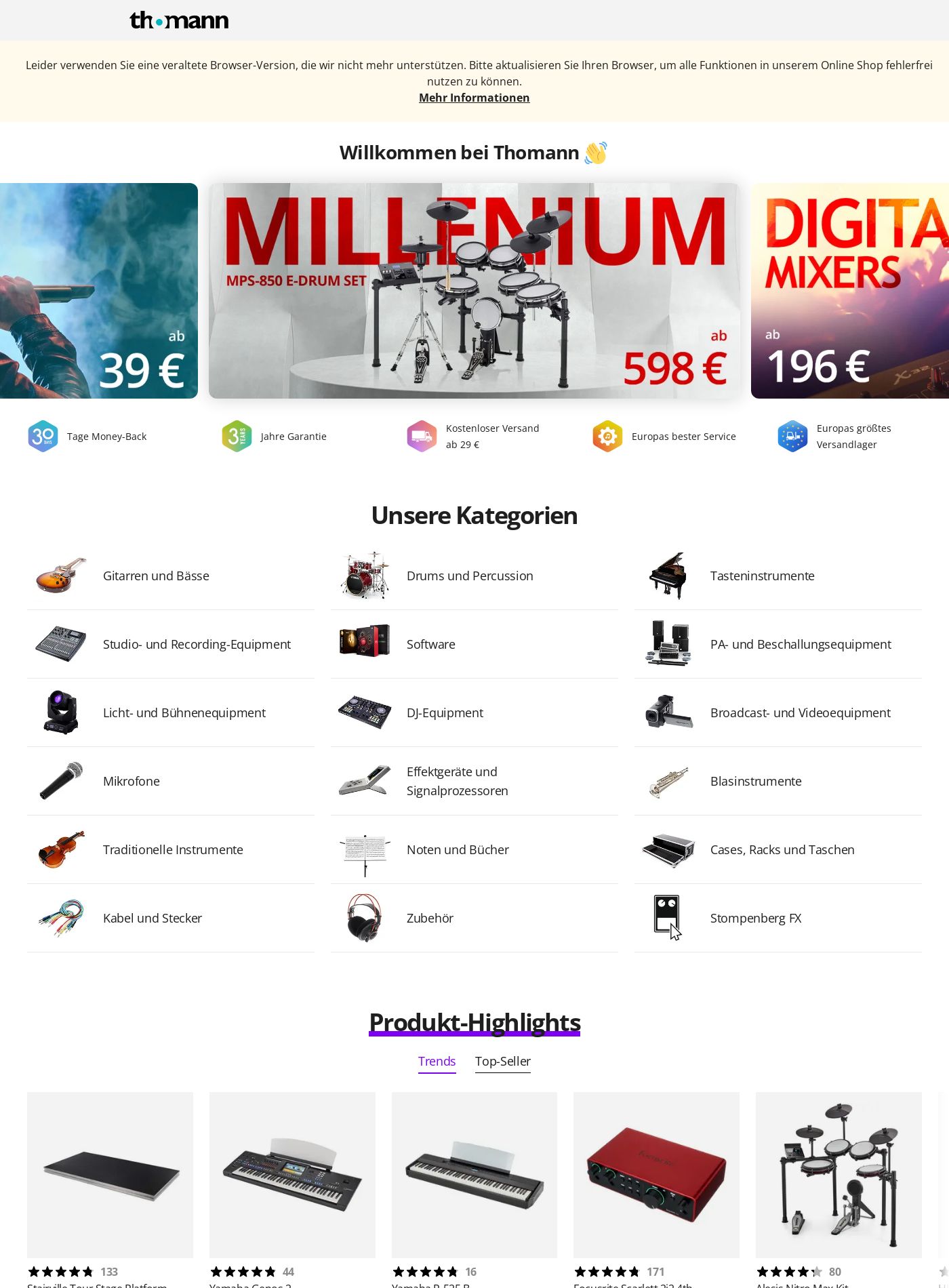 Prospekt Thomann 25.08.2025 - 03.09.2025