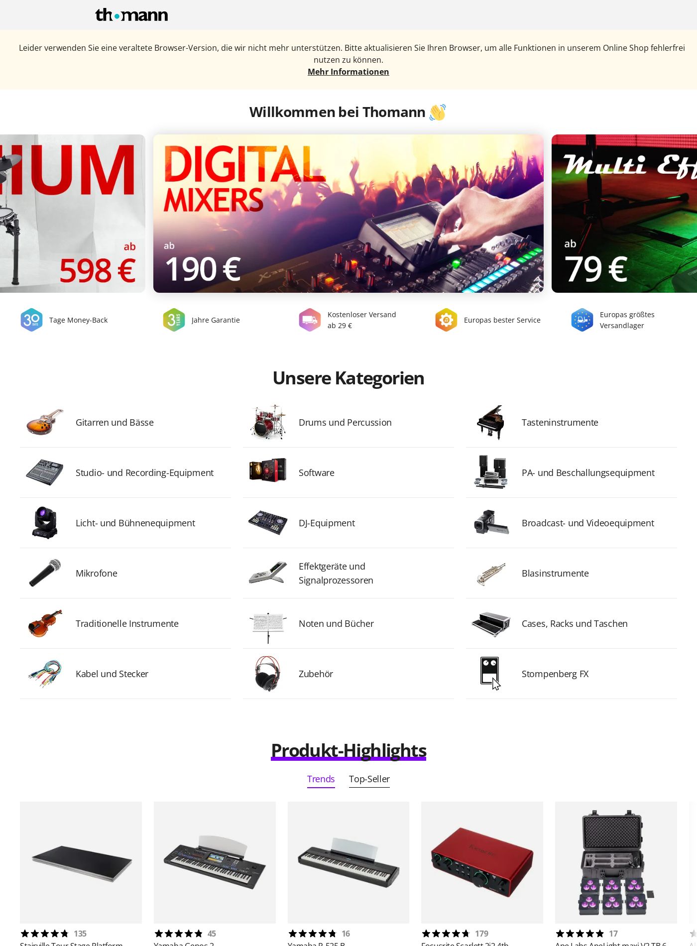 Prospekt Thomann 06.10.2025 - 15.10.2025