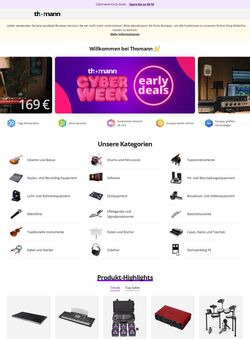 Prospekt Thomann 22.12.2025 - 31.12.2025