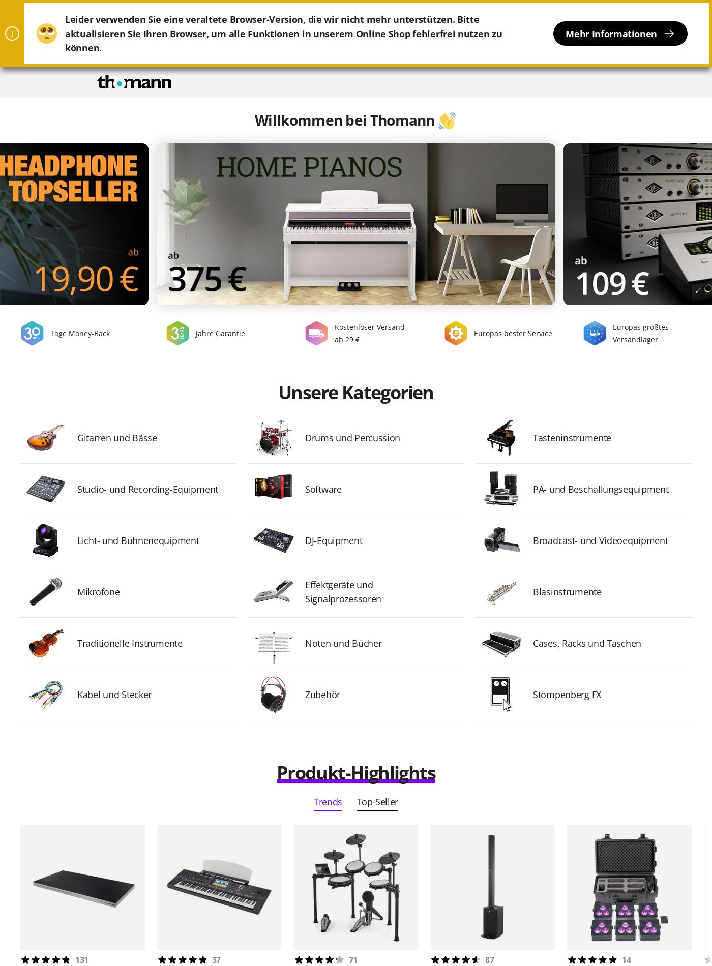Prospekt Thomann 26.05.2025 - 04.06.2025