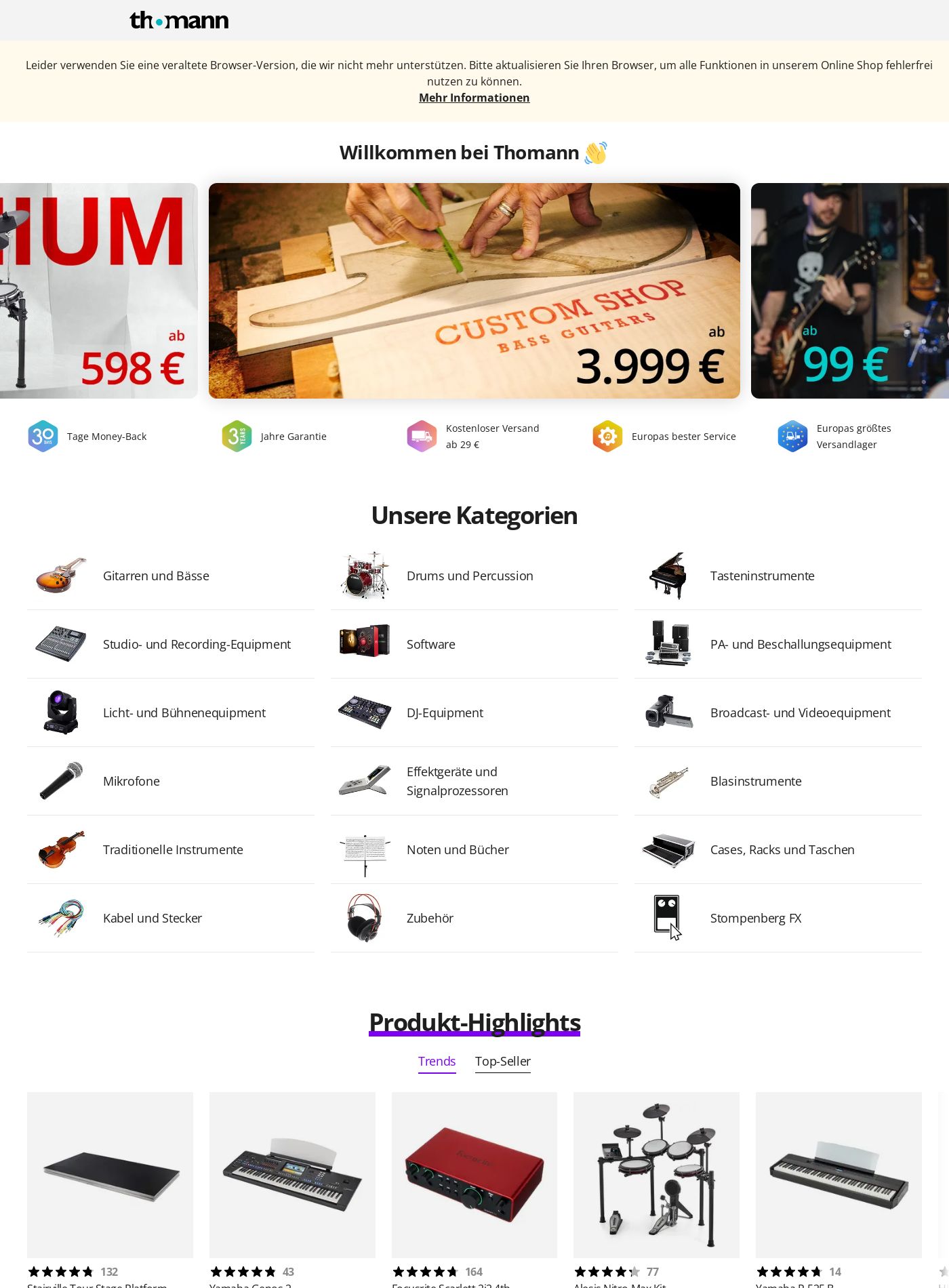 Prospekt Thomann 04.08.2025 - 13.08.2025