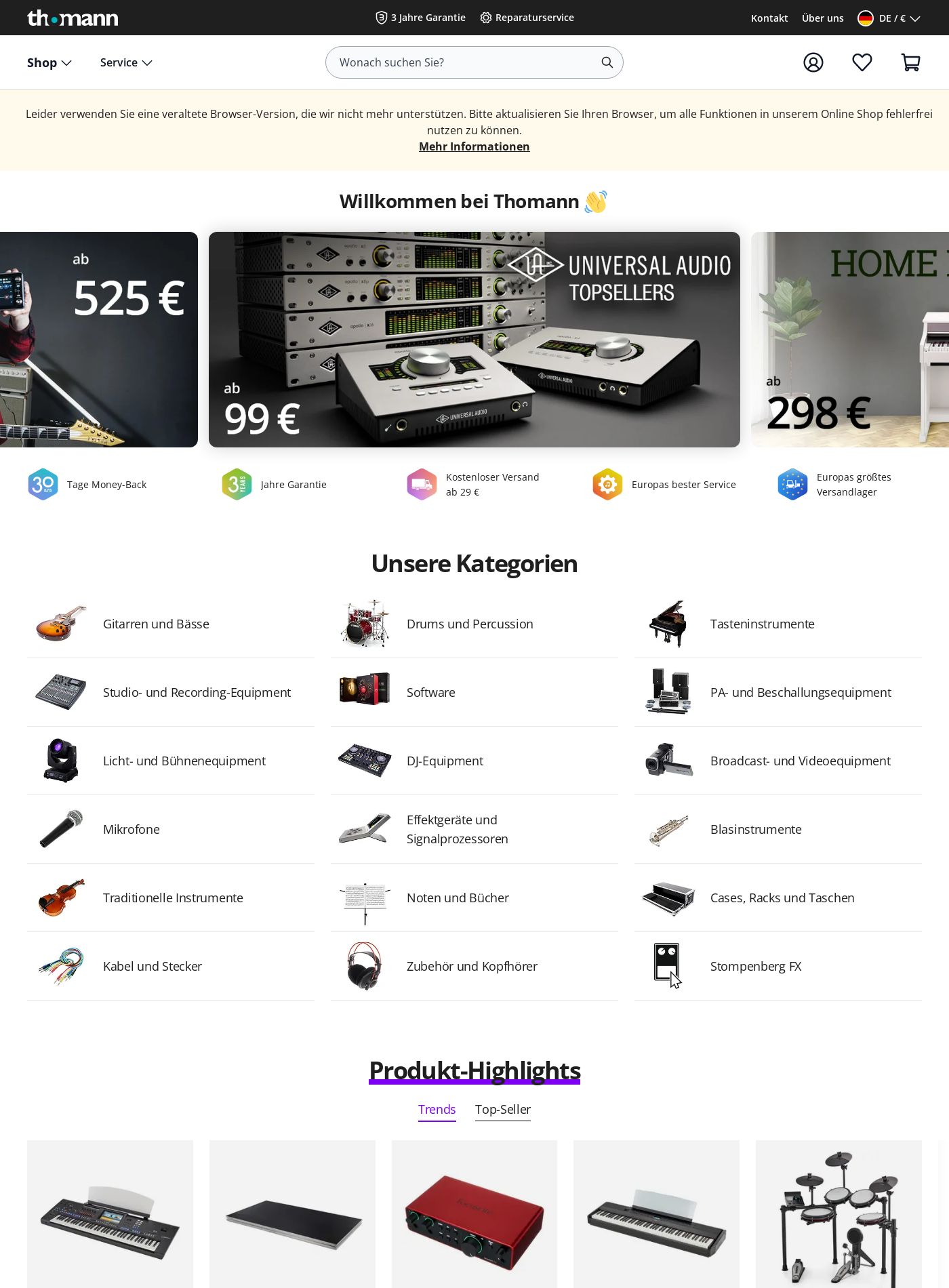 Prospekt Thomann 19.01.2026 - 28.01.2026